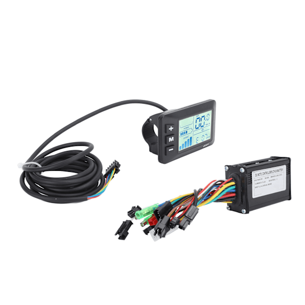 Elektrisk sykkel litiumbatteri modifikasjonssett 17A 3 moduser motorkontroller GD01 displaypanel FT 8C magnetisk disk 109R tommelgass for 250W til 350W motor