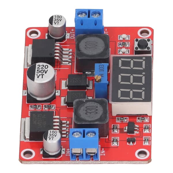 Boost Buck Modul DC til DC Automatisk Spændingskonverter Justerbar Strømforsyning med Voltmeter 3.5V‑28V