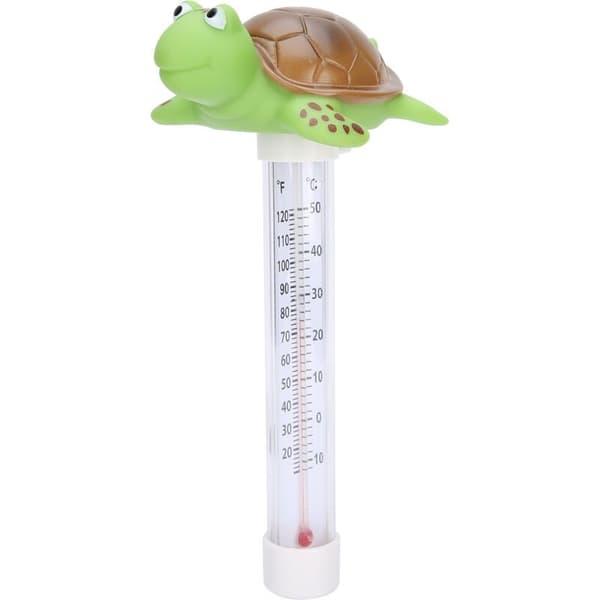 Flydende termometer til havedam og babybassin med snor