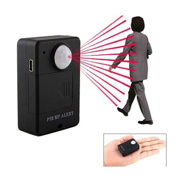 Mini GSM PIR Alarm Rörelsesensor Alarm Infraröd Trådlös GSM Alarm Stöldskydd Rörelsedetektor med EU-kontakt