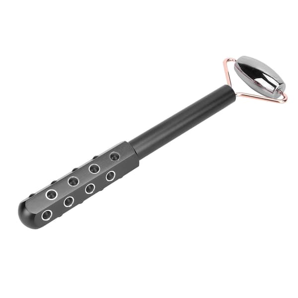 Germaniumstenar Terahertz Roller Ansikts Power Stone Massager Massage Skönhetsverktyg Svart