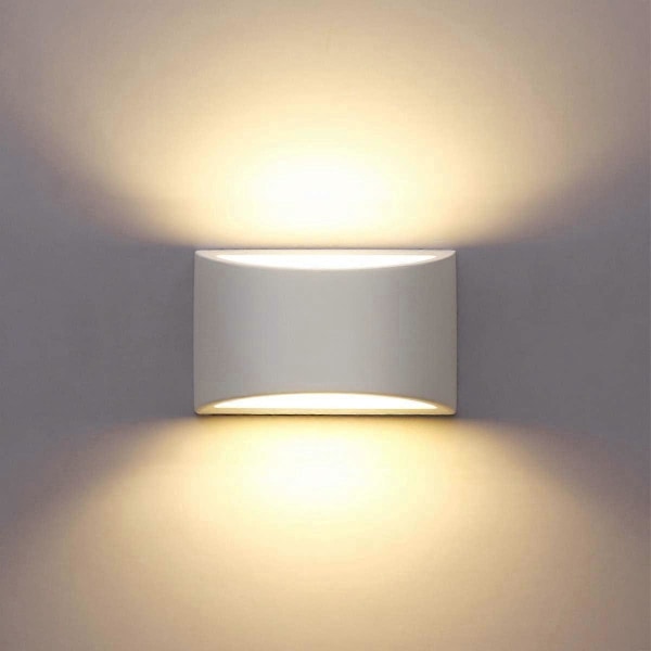 LED Moderne Hvid Væglampe 7W Varm Hvid Op og Ned Væglampe Egnet til Stue, Soveværelse