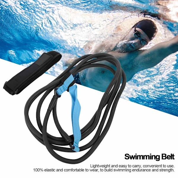 KEEP DIVING 4m Simmotståndsbälte Simövningsredskap Draglina Rep Pooltillbehör(B)
