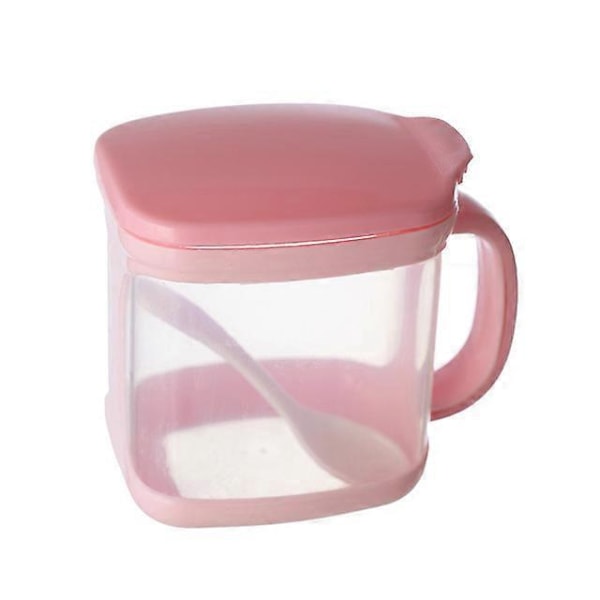 3 enkelt-rums krydderikasse i plastik, multifunktionel kombinationskrydderihylde, køkkenredskaber, køkkenkrydderikasse, uden base (pink)