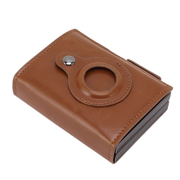 Multifunktionel tegnebogsclips til IOS Locator Safe Small Men's Wallet Clip til bankkort, regning, pas, abrikos