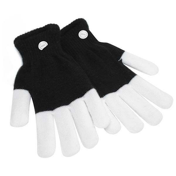 LED-hansker Fingerlys som blinker 6 moduser Pustende elektriske LED-blinkhansker