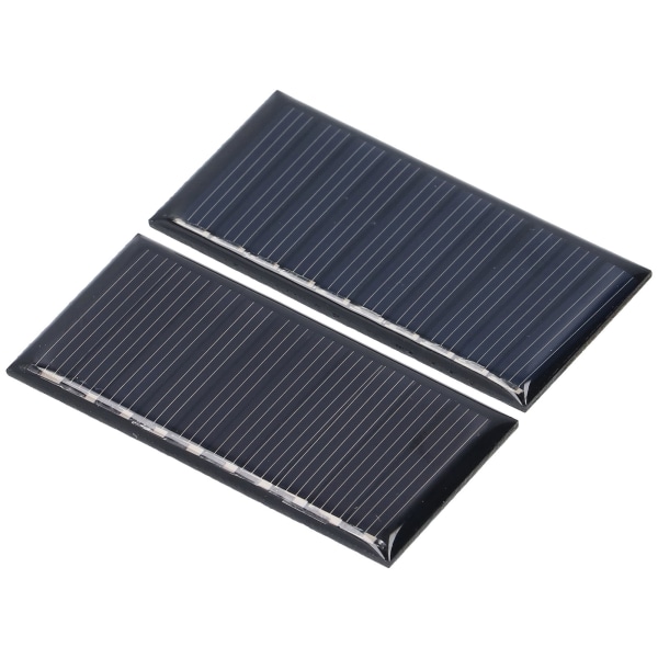 2 stk mini solcellepaneler 0,25W 5V bærbar mini polykrystallinsk silisium Værbestandig Slitesterk Mye brukt mini solcelle