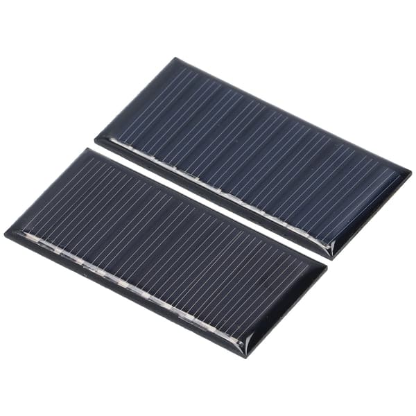 2 stk. Mini solcellepaneler 0,25W 5V Bærbare Mini polykrystallinske silisium værbestandige holdbare mye brukte mini solceller