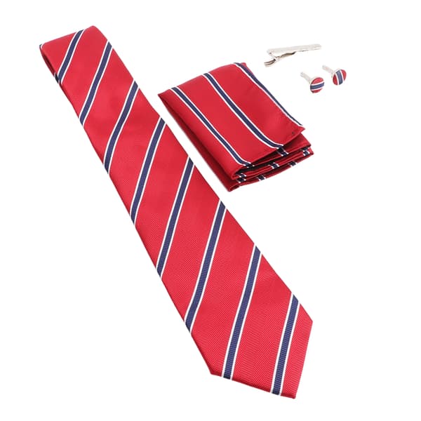 Herre slips klassisk stribet polyestergarn let match garanterer holdbarhed herreslips til forretning