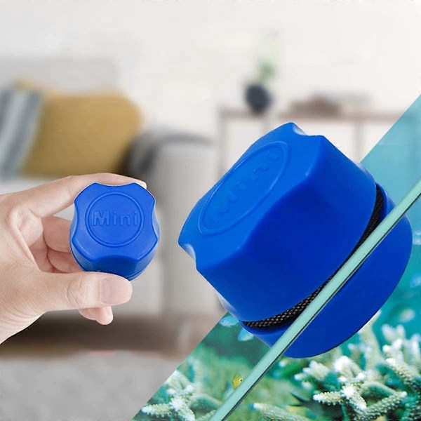 3 Stykker Mini Magnetisk Algerenser, Magnetisk Akvarieglas Rensebørste Magnetisk Akvarierenser Fisketank Børste Glas Rensebørste Værktøj