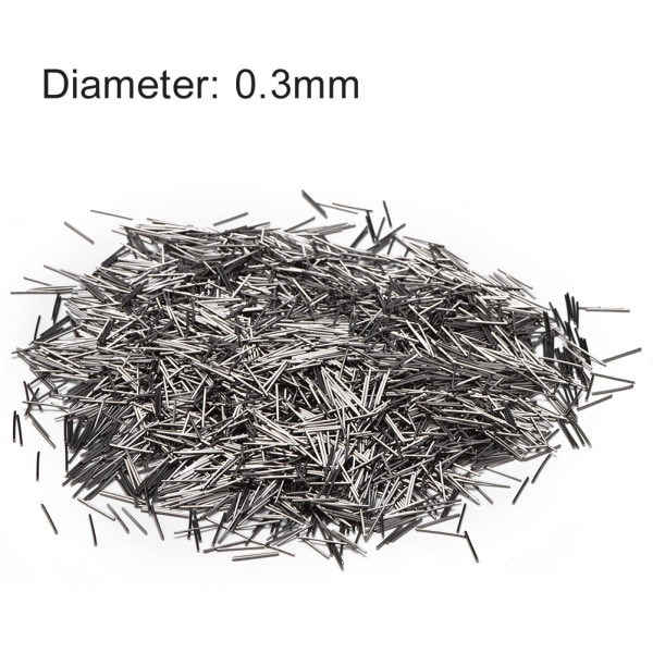 0,3 mm 100 g rustfrit stål smykkepolerer Finishing Pin Polering Medier Pins Magnetisk tumbler