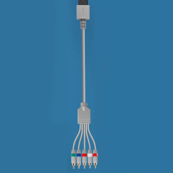Komponent HDTV AV-kabel 1080p Klar Grå Guldpläterad Design 1,8 m Lång 10 Kärnor Kabel