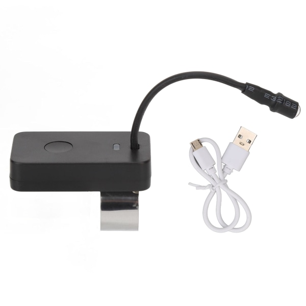 LED Øreplukkelampe Multifunktion 3 hastigheder USB Genopladelig Øreplukke Tommelfingerlampe til ørerensning Sort