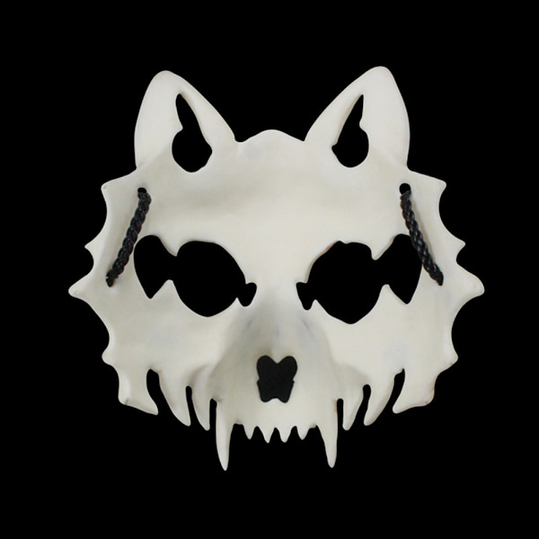 Halloween japansk Dragon God Werewolf Mask Cosplay Animal Skelet Mask Unisex Resin Party Stage Show Mask