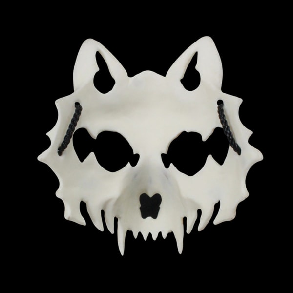 Halloween japansk Dragon God Werewolf Mask Cosplay Dyre Skjelett Mask Unisex Resin Party Scene Show Mask