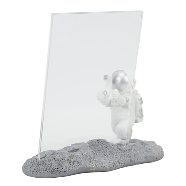 Astronaut staty prydnad med fotoram Desktop harts dekorativ prydnad för barnrum