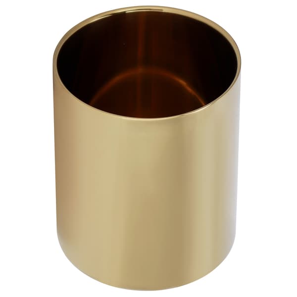 Penneholder i rustfrit stål, skrivebordsorganisator, blomstervaser, pen, makeup børsteholder, guld