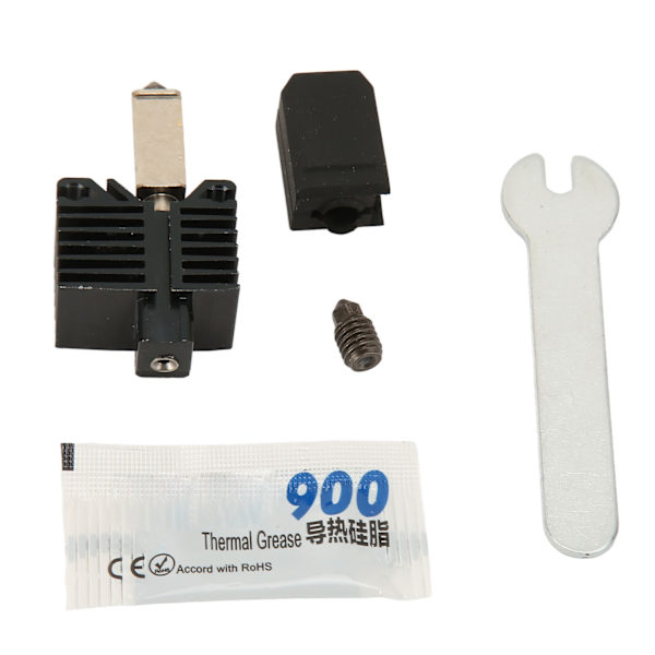 Hotend-kit för Bambu upp till 500℃ Uppgraderad Hotend Värmeblock Munstycke Monteringssats för Bambu P1P P1S X1C 3D-skrivare