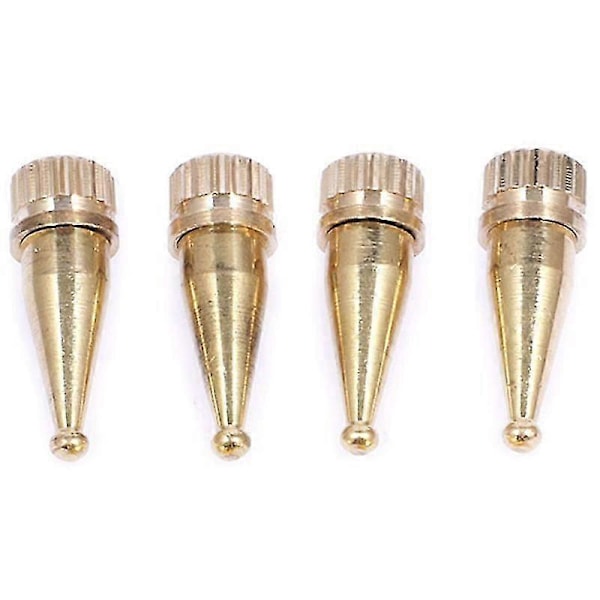 Høyttalerspikes kompatible med Hi-Fi føtter, Høyttalerstativ, Kobber M8 gjenge, 36.2mm(H) 4 stk