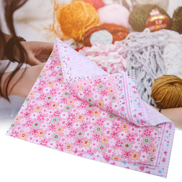 2 påsar tryckt ren bomull sömnad quilting tyger för DIY handgjord trasa