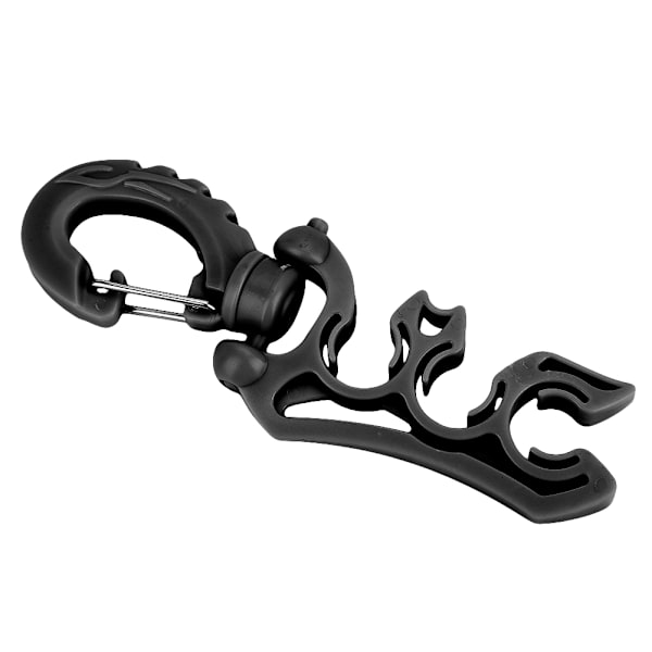 Fortsett dykking Undervannsdykking BC Slangeholder Clip Spennekrok Svart
