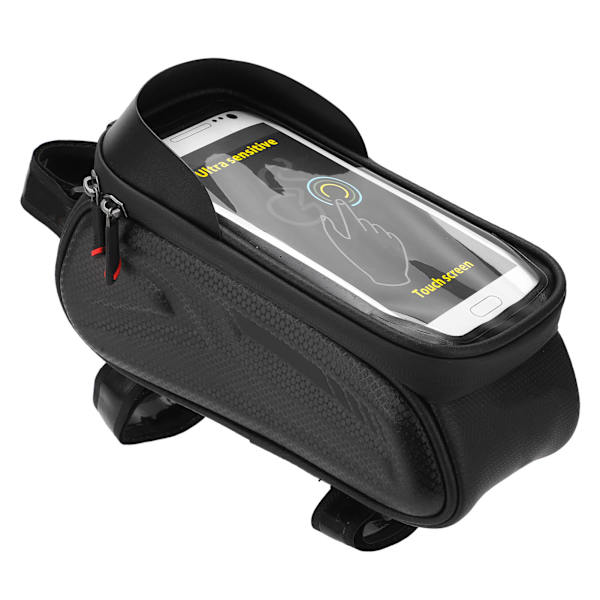 Cykeltelefon Väska Vattentät Reflex Cykel Telefonhållare Överrör Väska Påse Färgglad Reflex