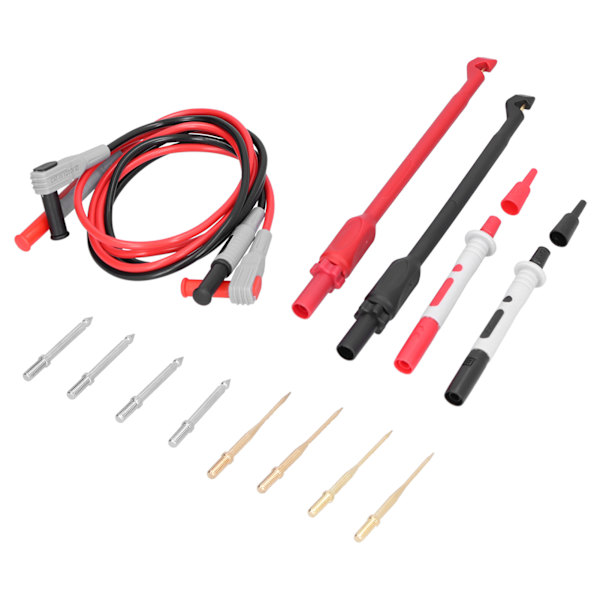 P1033B Bananplugg Testprobe Ledningssett Utskiftbar Nål Testkrok for Multimeter
