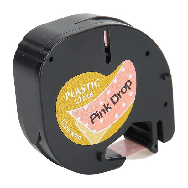 Print Label Tape Cute Ribbon Thermal Paper Pink Drop for Dymo Labeler Labeling Machine 12mm