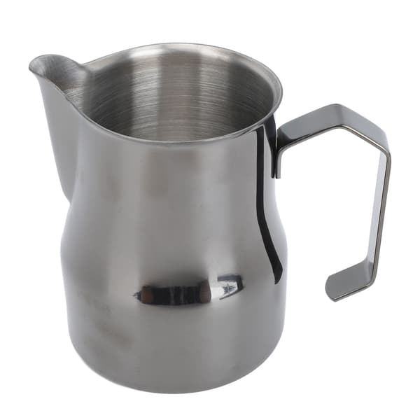 Mælkekande 450ML 304 Rustfrit Stål Skumkop Drypfri Kaffe Dampkande Titanium Sort