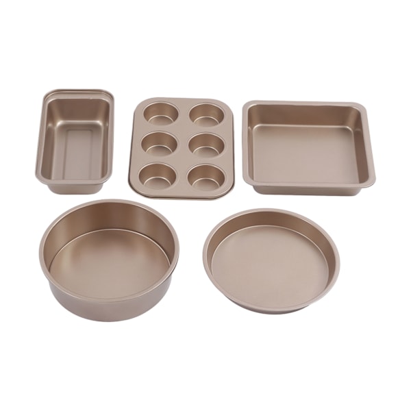 Set Ammattimainen hiiliteräksinen set mold pizzapelti Home KitchenGoldiin