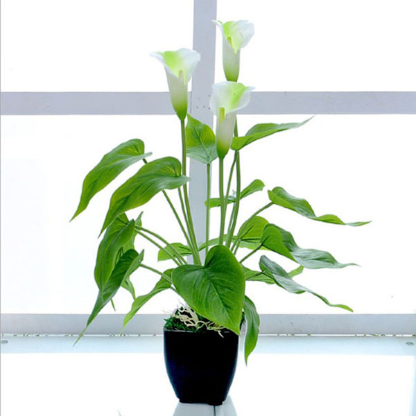 Konstgjord blomma vardagsrumsdekoration plastblommor simulering krukväxt prydnader falsk blomma