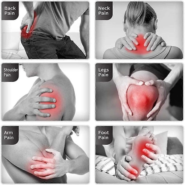Nakkemassageapparat med varme, ryg, skulder, Shiatsu-massageapparat, dybdegående 3D-æltning hjælper med at afslappe musklerne derhjemme og i bilen, behagelig gave