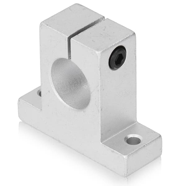 4 stk. Lineær skinnesupport, vertikalt aluminiumslegeringssæt til 25 mm stangaksel SK25