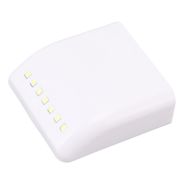 4 sett LED-skaplys 7 LED-sensorlys under skap med 2700K varmt hvitt lys for garderobe skap skuff