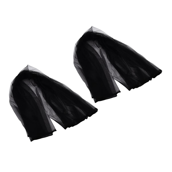 2 stk Tulle Elegant Stil Lyse Farger Komfortabel Lett Vekt Bryllup Dekorative Tilbehør for BursdagSvart