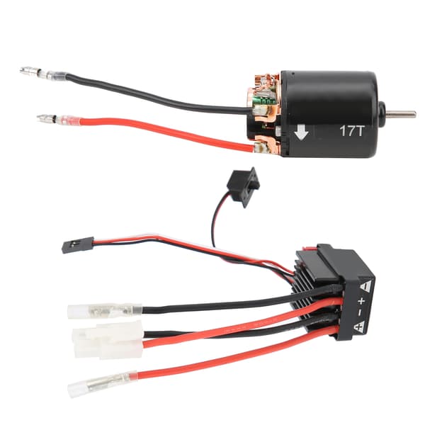 Universell 17T 540 børstet motor 320A børstet ESC-sett tilbehør passer til 1/10 RC-bil