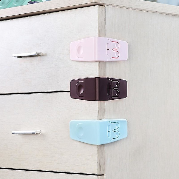 Barnsäkerhetsskåpslås - Säkra och enkla att installera 3-pack med 3M-lim