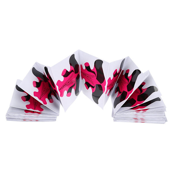 100 kpl kynsilomakkeet kynsien pidennykseen UV Builder -paperialusta Nail Art -tarvikkeet