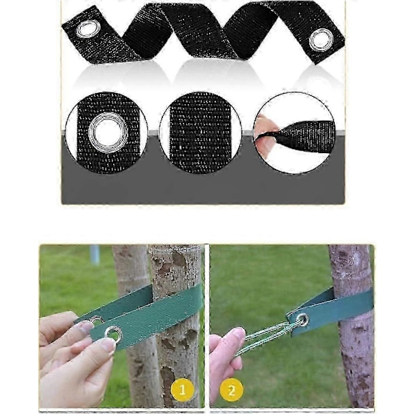 10 st Träd Stödkäppar Kit, Trädremmar Träd Stödremmar Trädbälten Träd Växtbälte för Växt Fixering Rakt