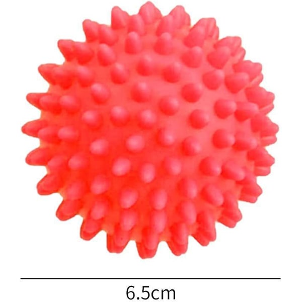 Vaskeballer for klesvask, solide fargerike vaskeballer, flokefrie gjenbrukbare tørkeballer (4 stk)