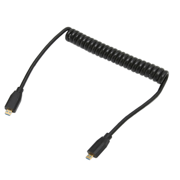 Micro HD Multimedia Interface Kabel Han til Han 8K 60Hz Spiralkabel til HDTV Digitalkamera Tablet
