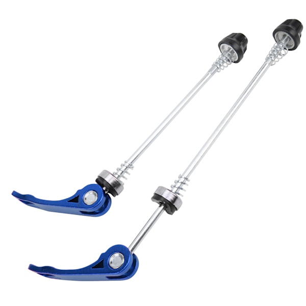 2 stk Road Mountain Cykel Quick Release Skewers Bike Forreste Bagspyd Tilbehør Blå