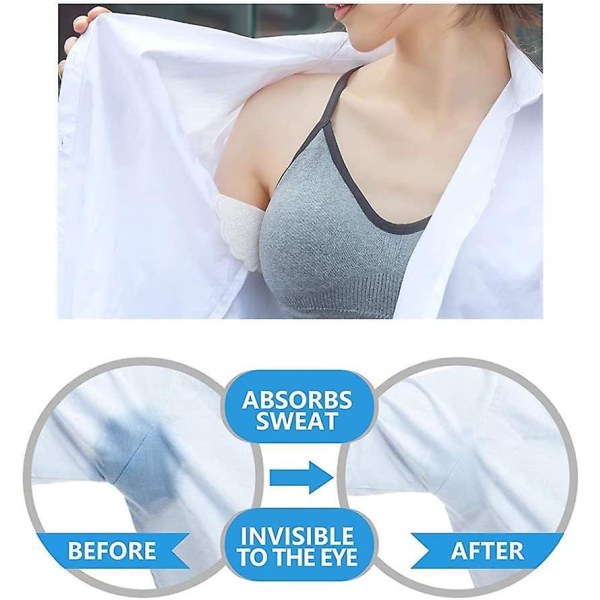 Engangs anti-svedpuder til mænd og kvinder (80 stk.) - usynlige, komfortable armhuleskjolde med overlegen svedabsorption