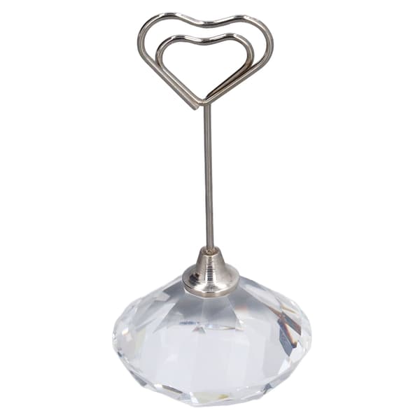 Bordnummerholder Hjerteformet Stabil Premium Metall Solid Slitesterk Mye Brukt Plasskortholder 9 cm Hjerteformet