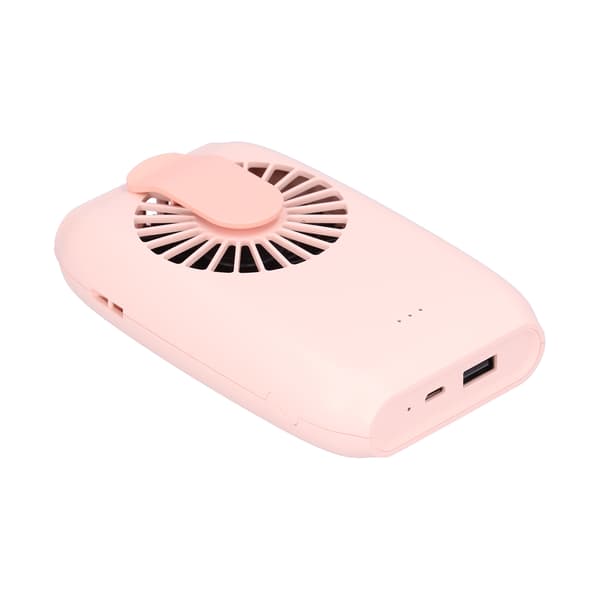 Multifunksjonell ABS Mini Halsvifte Bærbar USB-lading Håndholdt Bordvifte