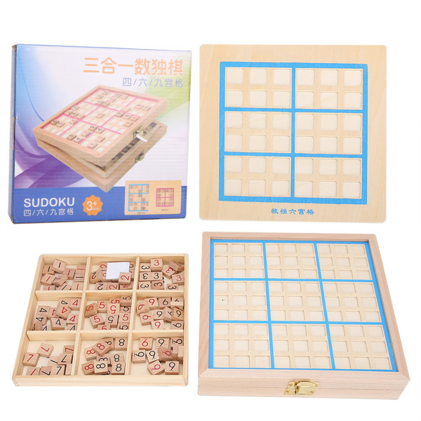 Tränummerpussel Brädspel Intelligence Educational Desktop Toy för äldre barn