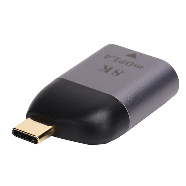 TypeC till Mini DP1.4-adapter Aluminiumlegering Bärbar 8K-omvandlare Elektroniska komponenter