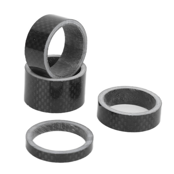Cykel Headset Vaskemaskine Fuld Carbon Fiber Cykel Forgaffel Stammeafstandspasning Passer Til 1,1 Tommer Forgaffel 4stk
