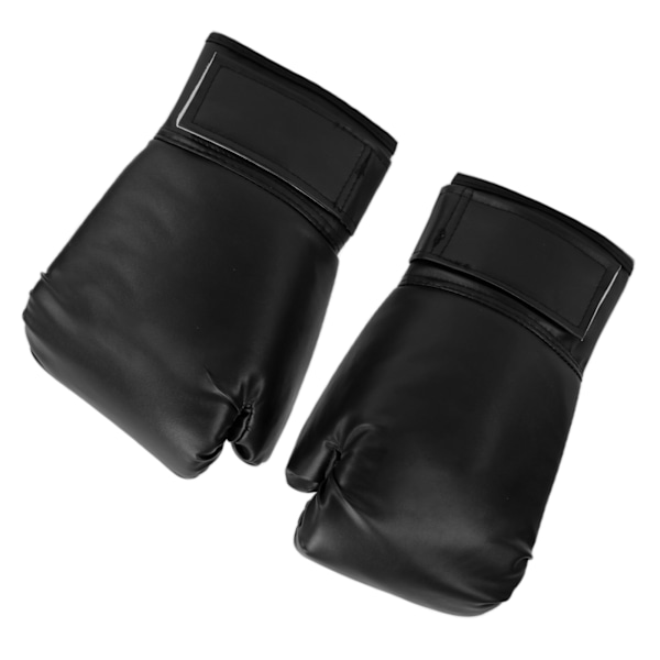 1 par vuxna unisex träningsboxningshandskar gratis fight sanda muay thai boxningshandskar 10oz svart