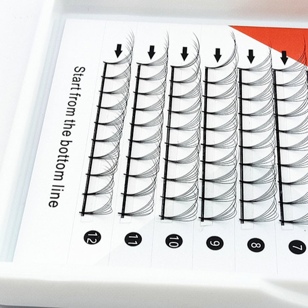 Falska ögonfransar 8 till 15 mm mjuka 0,7 mm tjocka lätta D-curl säkra falska ögonfransar för tjejer kvinnor salong hem